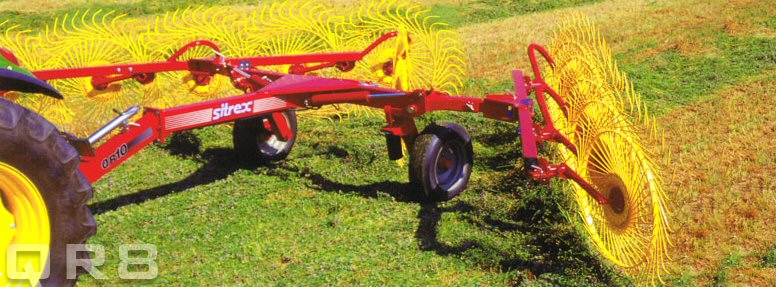 v type wheel rake